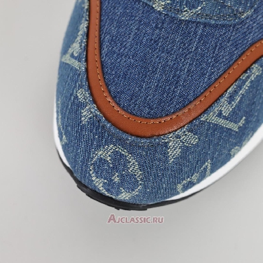 Buy Louis Vuitton LV Neo Run Away Sneaker Blue Denim Brown Blue 1ACHR1 Quality Reps Replicas Shoes