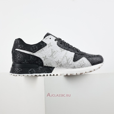 Buy Louis Vuitton LV Run Away Sneaker White Dark Gray Monogram Eclipse Grey 1A8UZN Quality Reps Replicas Shoes