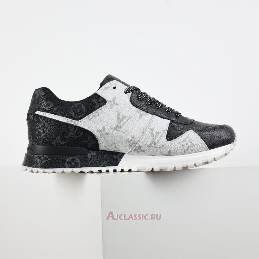 New Louis Vuitton LV Run Away Sneaker "White Dark Gray Monogram Eclipse" 1A8UZN Shoes
