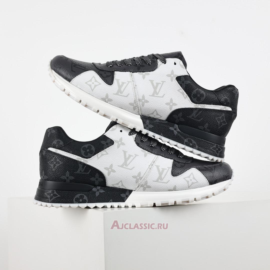 New Louis Vuitton LV Run Away Sneaker "White Dark Gray Monogram Eclipse" 1A8UZN Shoes