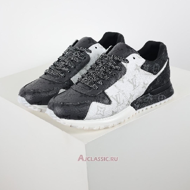 Buy Louis Vuitton LV Run Away Sneaker White Dark Gray Monogram Eclipse Grey 1A8UZN Quality Reps Replicas Shoes