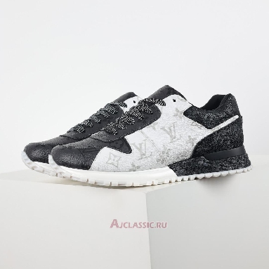 Buy Louis Vuitton LV Run Away Sneaker White Dark Gray Monogram Eclipse Grey 1A8UZN Quality Reps Replicas Shoes
