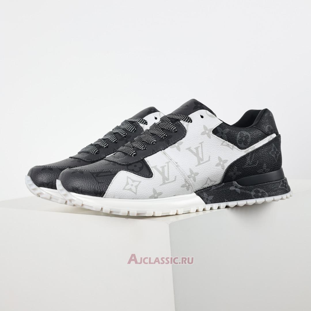 New Louis Vuitton LV Run Away Sneaker "White Dark Gray Monogram Eclipse" 1A8UZN Shoes