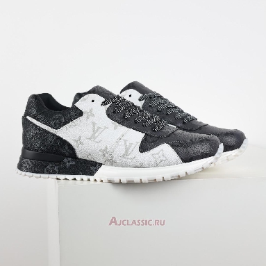 Buy Louis Vuitton LV Run Away Sneaker White Dark Gray Monogram Eclipse Grey 1A8UZN Quality Reps Replicas Shoes