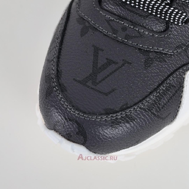 Buy Louis Vuitton LV Run Away Sneaker White Dark Gray Monogram Eclipse Grey 1A8UZN Quality Reps Replicas Shoes