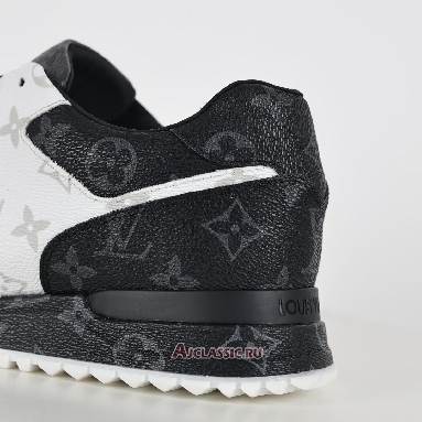 Buy Louis Vuitton LV Run Away Sneaker White Dark Gray Monogram Eclipse Grey 1A8UZN Quality Reps Replicas Shoes