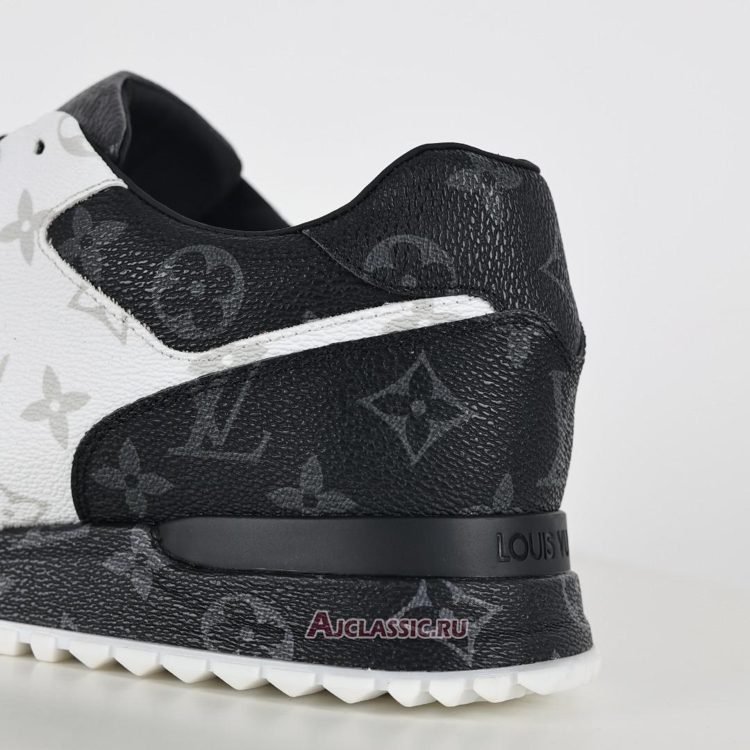 New Louis Vuitton LV Run Away Sneaker "White Dark Gray Monogram Eclipse" 1A8UZN Shoes