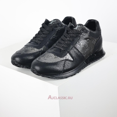 Buy Louis Vuitton LV Run Away Sneaker Black Iridescent Black 1A8KJG Quality Reps Replicas Shoes