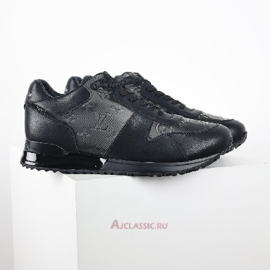 Buy Louis Vuitton LV Run Away Sneaker Black Iridescent Black 1A8KJG Quality Reps Replicas Shoes