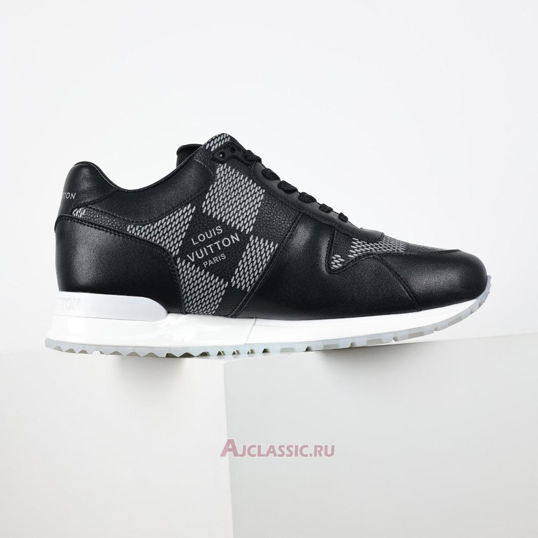 New Louis Vuitton LV Run Away Sneaker "Black with White Plaid" 1AANN3 Shoes