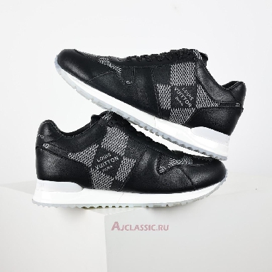 Buy Louis Vuitton LV Run Away Sneaker Black with White Plaid Black 1AANN3 Quality Reps Replicas Shoes