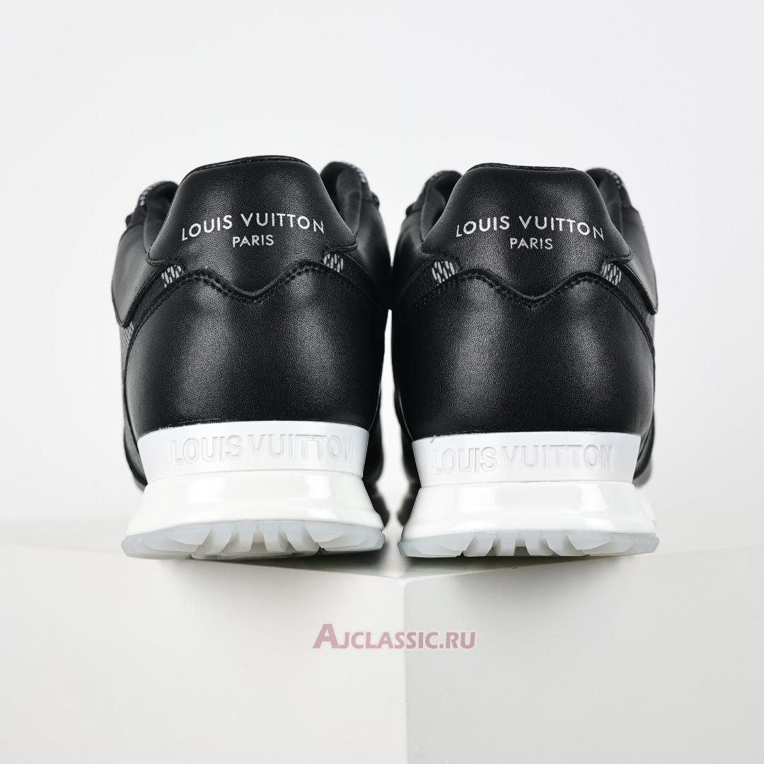 New Louis Vuitton LV Run Away Sneaker "Black with White Plaid" 1AANN3 Shoes