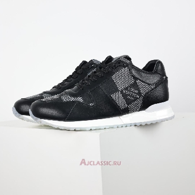 Buy Louis Vuitton LV Run Away Sneaker Black with White Plaid Black 1AANN3 Quality Reps Replicas Shoes