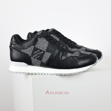 Buy Louis Vuitton LV Run Away Sneaker Black with White Plaid Black 1AANN3 Quality Reps Replicas Shoes