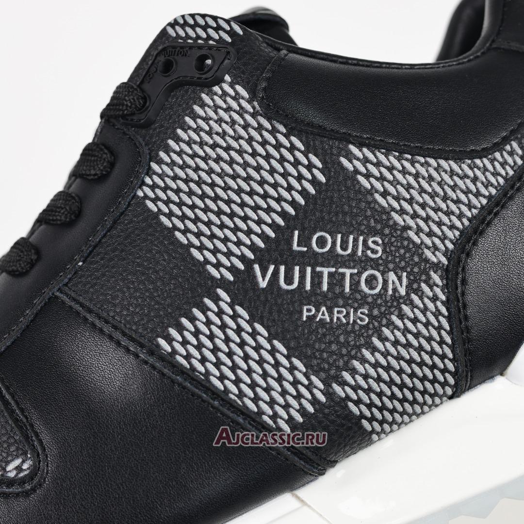 New Louis Vuitton LV Run Away Sneaker "Black with White Plaid" 1AANN3 Shoes