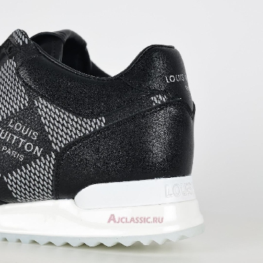 Buy Louis Vuitton LV Run Away Sneaker Black with White Plaid Black 1AANN3 Quality Reps Replicas Shoes