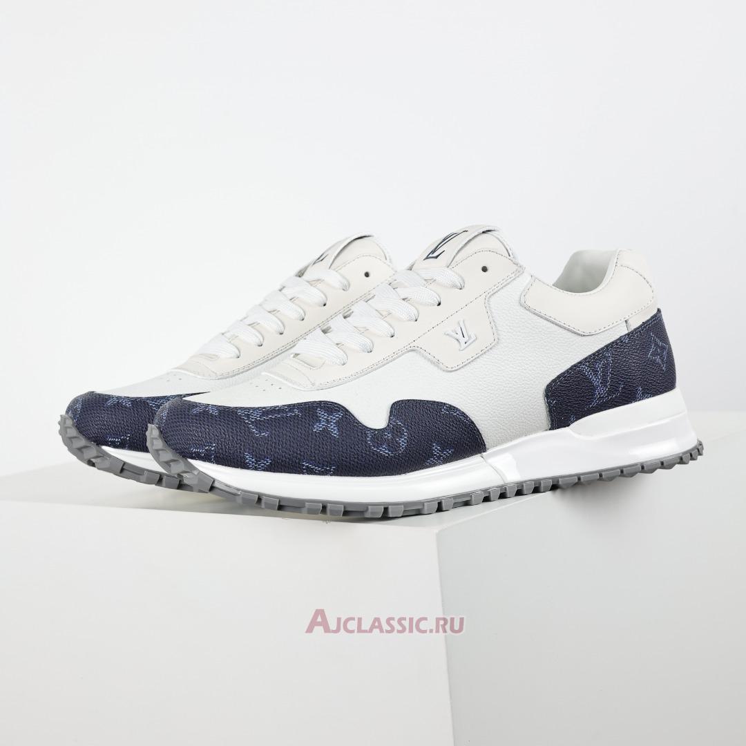 New Louis Vuitton LV Run Away Sneaker "White Navy Blue" 1ADG4A Shoes