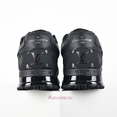 Buy Louis Vuitton LV Run Away Sneaker Black Mesh with Monogram Deco Black 1A9FFE Quality Reps Replicas Shoes