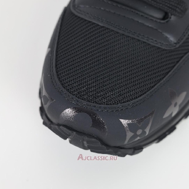 Buy Louis Vuitton LV Run Away Sneaker Black Mesh with Monogram Deco Black 1A9FFE Quality Reps Replicas Shoes