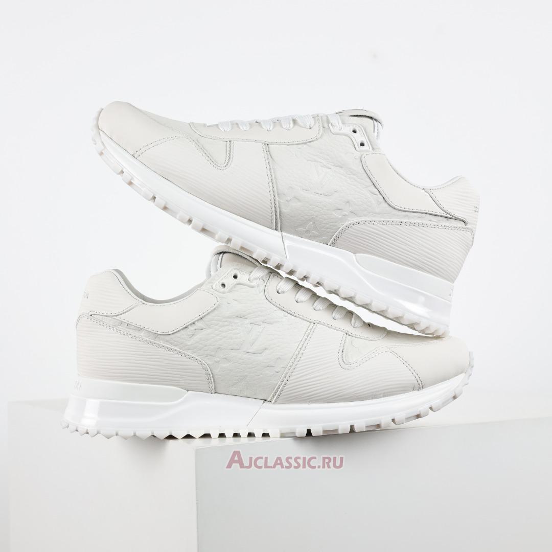 New Louis Vuitton LV Run Away Sneaker "Monogram Embossed Leather White" 1A9ZK8 Shoes