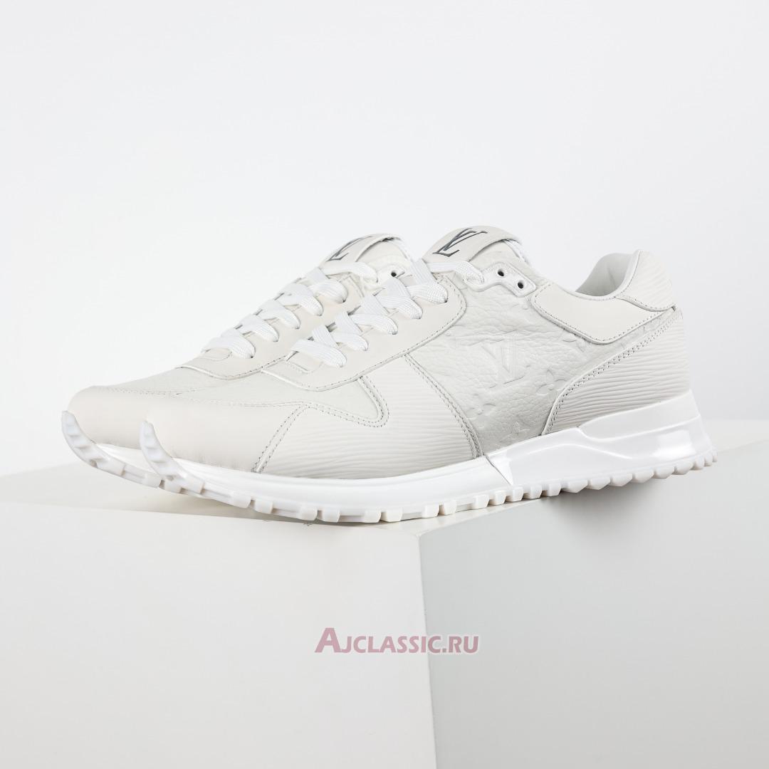 New Louis Vuitton LV Run Away Sneaker "Monogram Embossed Leather White" 1A9ZK8 Shoes
