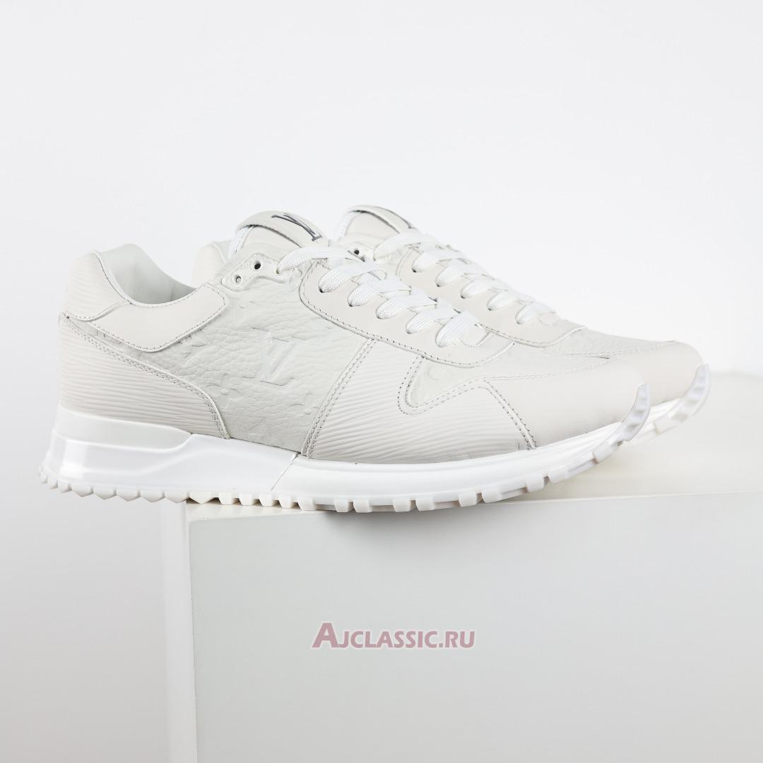 New Louis Vuitton LV Run Away Sneaker "Monogram Embossed Leather White" 1A9ZK8 Shoes