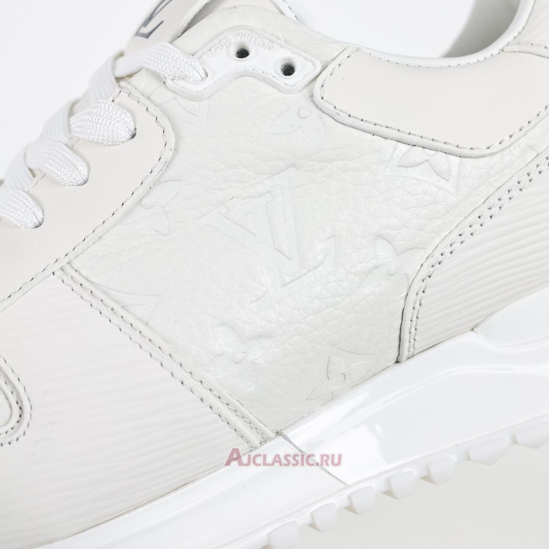 New Louis Vuitton LV Run Away Sneaker "Monogram Embossed Leather White" 1A9ZK8 Shoes