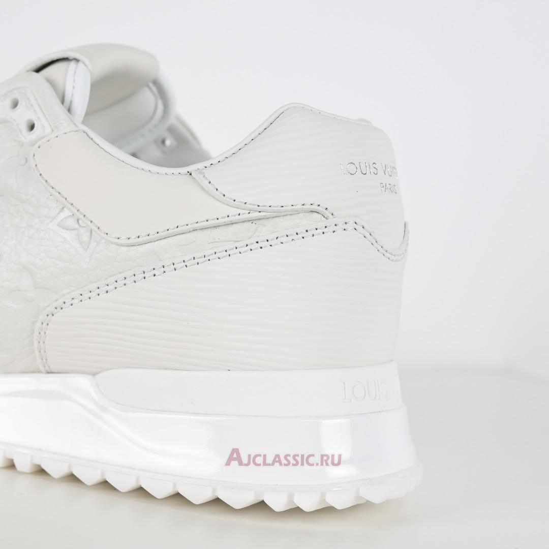 New Louis Vuitton LV Run Away Sneaker "Monogram Embossed Leather White" 1A9ZK8 Shoes