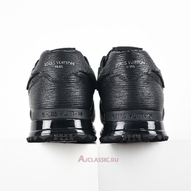 Buy Louis Vuitton LV Run Away Sneaker Monogram Embossed Leather Black Black 1A9ZKQ Quality Reps Replicas Shoes