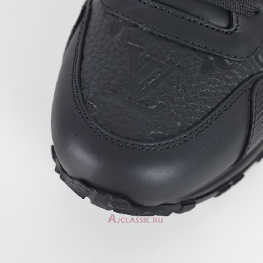 Buy Louis Vuitton LV Run Away Sneaker Monogram Embossed Leather Black Black 1A9ZKQ Quality Reps Replicas Shoes