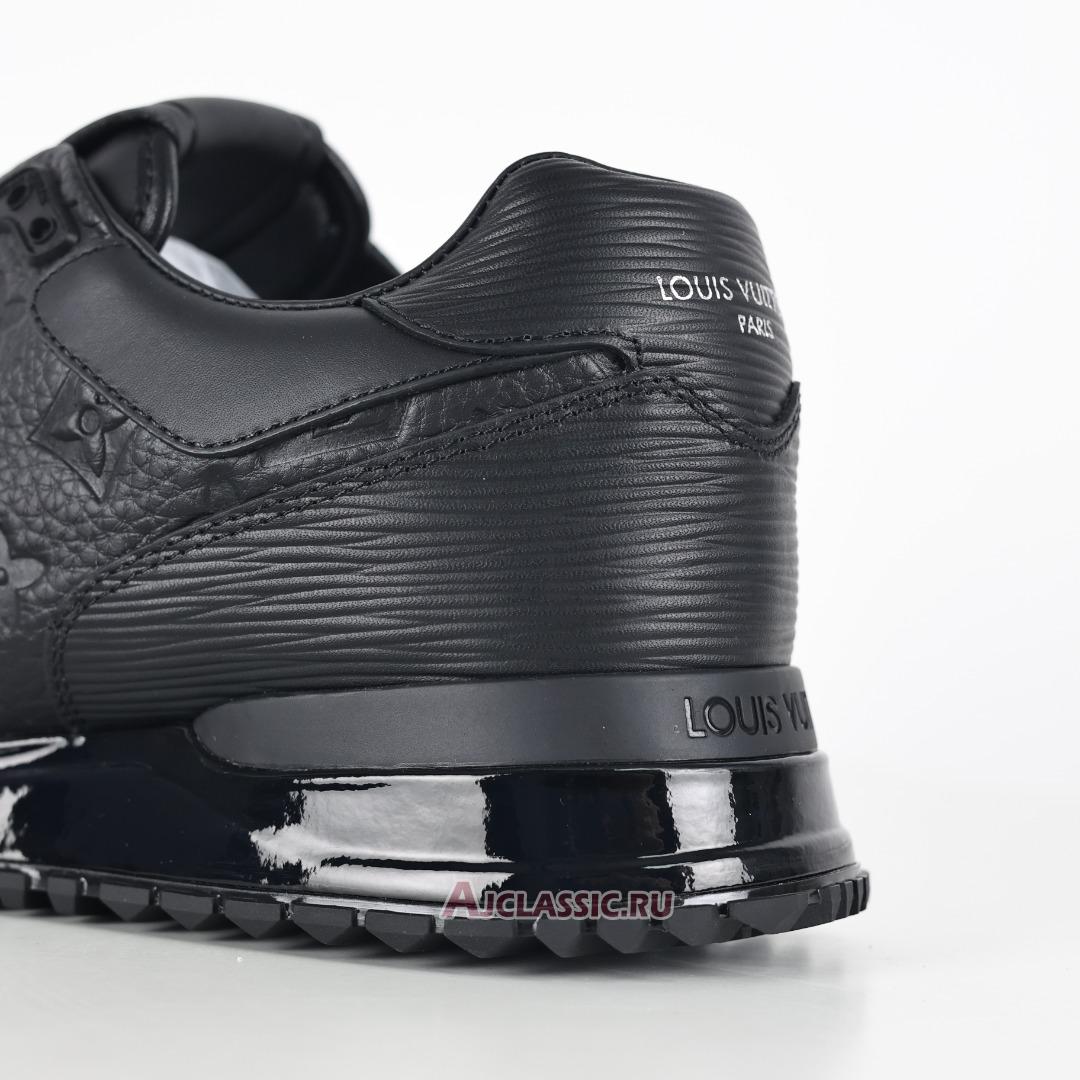 New Louis Vuitton LV Run Away Sneaker "Monogram Embossed Leather Black" 1A9ZKQ Shoes