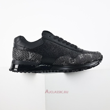 Buy Louis Vuitton LV Run Away Sneaker Black Gray Monogram Black 1ADG65 Quality Reps Replicas Shoes