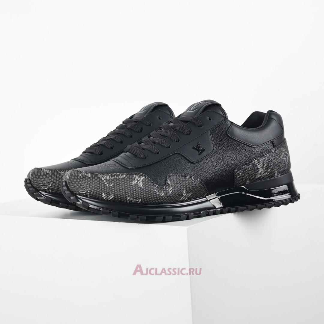 New Louis Vuitton LV Run Away Sneaker "Black Gray Monogram" 1ADG65 Shoes
