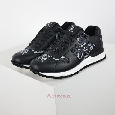 Buy Louis Vuitton LV Run Away Sneaker Black White Damier Black 1ACW1L Quality Reps Replicas Shoes