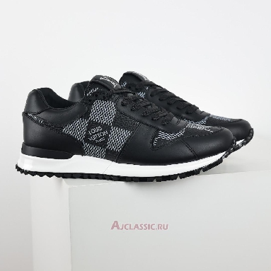 Buy Louis Vuitton LV Run Away Sneaker Black White Damier Black 1ACW1L Quality Reps Replicas Shoes