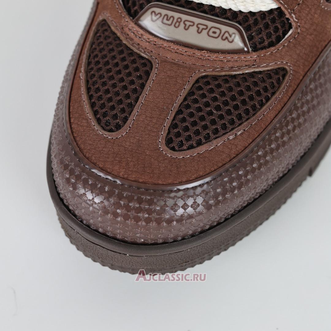 New Louis Vuitton LV Skate Sneaker "Brown Snakeskin" 1ABMG6 Shoes