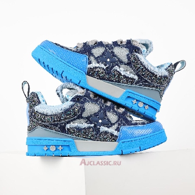Buy Swarovski x Louis Vuitton LV Skate Sneaker Blue Monogram Blue 1ABMHC Quality Reps Replicas Shoes