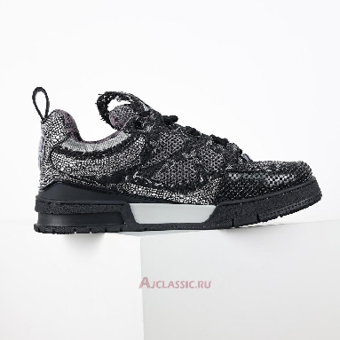 Buy Swarovski x Louis Vuitton LV Skate Sneaker Black Monogran Black 1ABMHV-2 Quality Reps Replicas Shoes