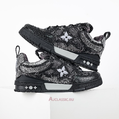 Buy Swarovski x Louis Vuitton LV Skate Sneaker Black Monogran Black 1ABMHV-2 Quality Reps Replicas Shoes