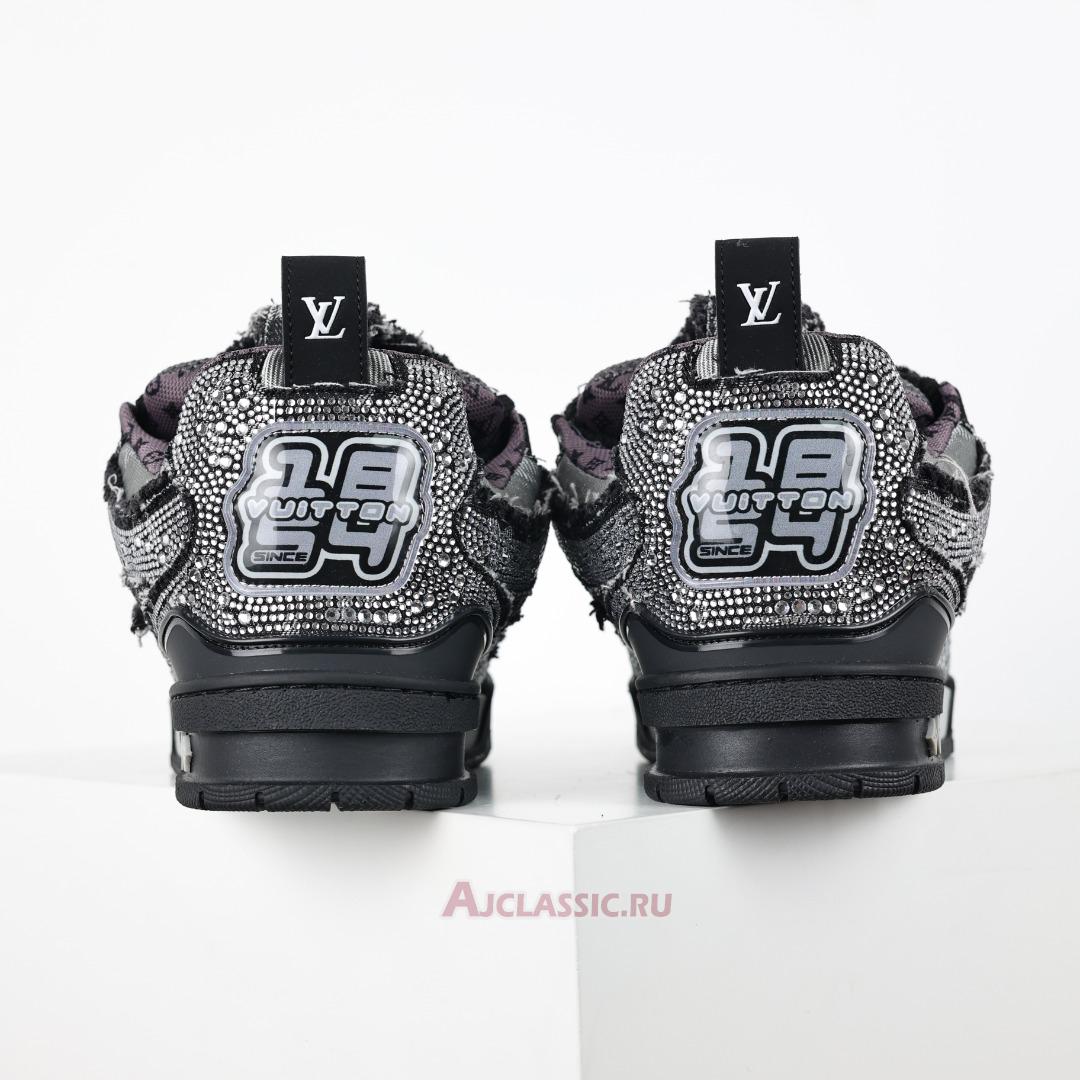 New Swarovski x Louis Vuitton LV Skate Sneaker "Black Monogran" 1ABMHV-2 Shoes