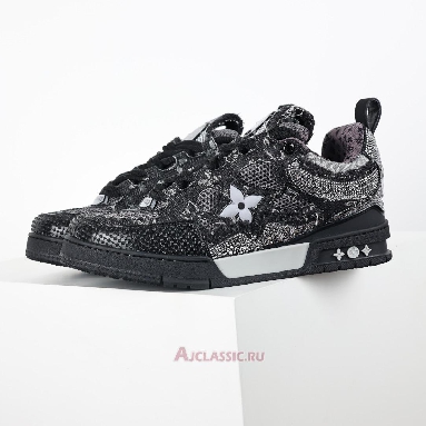 Buy Swarovski x Louis Vuitton LV Skate Sneaker Black Monogran Black 1ABMHV-2 Quality Reps Replicas Shoes