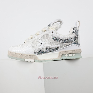 Buy Swarovski x Louis Vuitton LV Skate Sneaker White Monogran White 1ABMHV-3 Quality Reps Replicas Shoes
