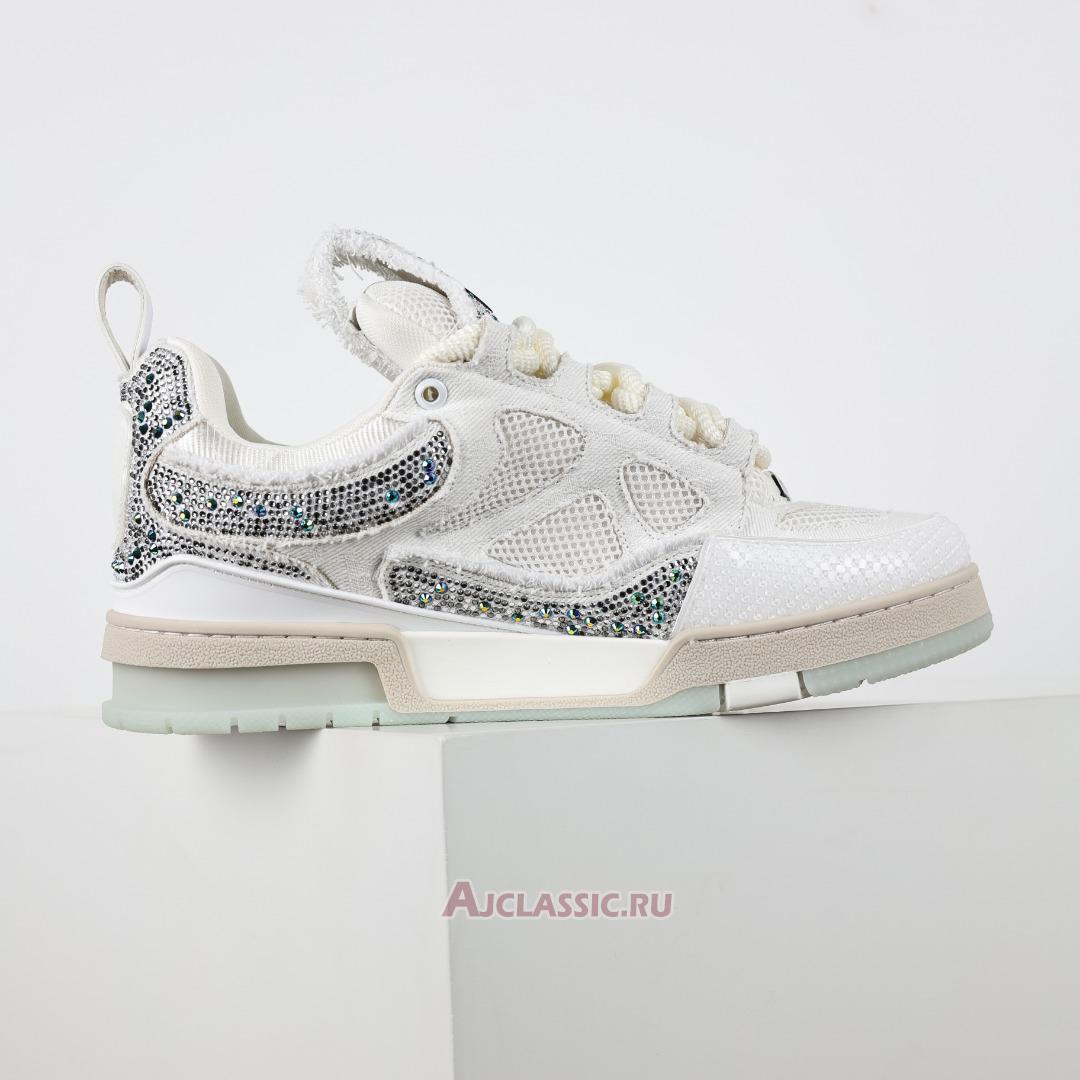 New Swarovski x Louis Vuitton LV Skate Sneaker "White Monogran" 1ABMHV-3 Shoes