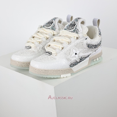 Buy Swarovski x Louis Vuitton LV Skate Sneaker White Monogran White 1ABMHV-3 Quality Reps Replicas Shoes