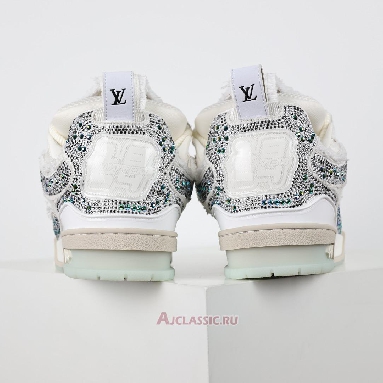 Buy Swarovski x Louis Vuitton LV Skate Sneaker White Monogran White 1ABMHV-3 Quality Reps Replicas Shoes