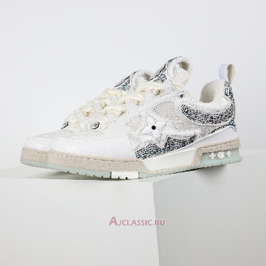 Buy Swarovski x Louis Vuitton LV Skate Sneaker White Monogran White 1ABMHV-3 Quality Reps Replicas Shoes