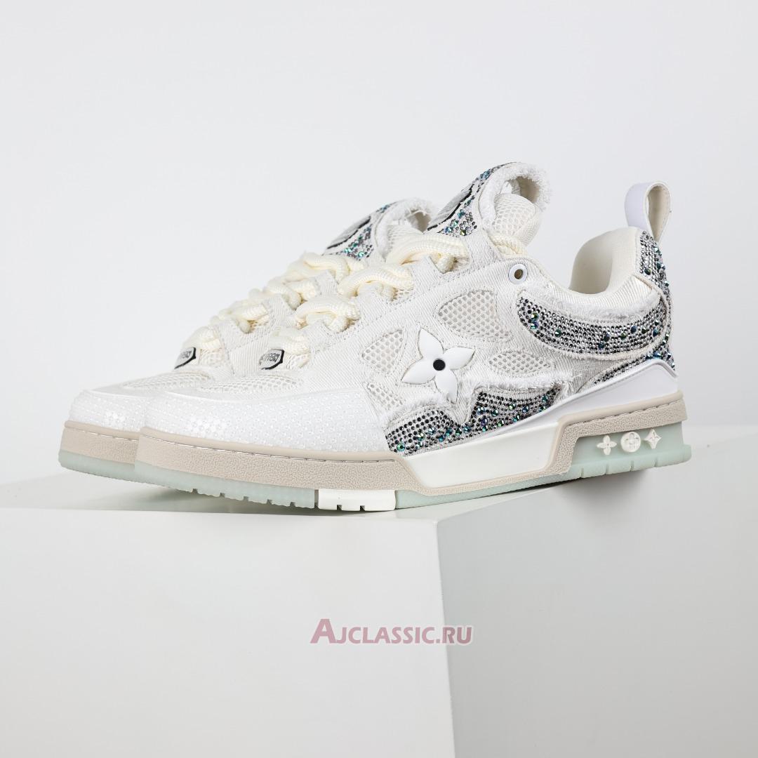 New Swarovski x Louis Vuitton LV Skate Sneaker "White Monogran" 1ABMHV-3 Shoes