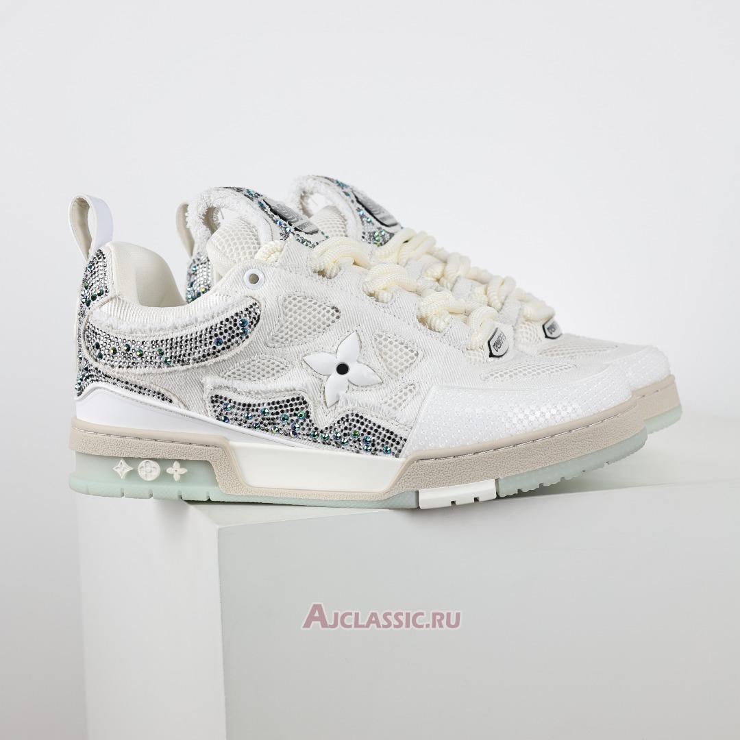 New Swarovski x Louis Vuitton LV Skate Sneaker "White Monogran" 1ABMHV-3 Shoes
