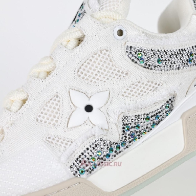 Buy Swarovski x Louis Vuitton LV Skate Sneaker White Monogran White 1ABMHV-3 Quality Reps Replicas Shoes