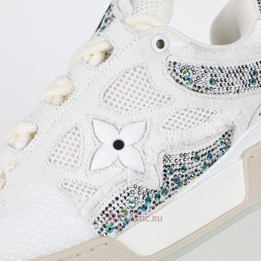 New Swarovski x Louis Vuitton LV Skate Sneaker "White Monogran" 1ABMHV-3 Shoes